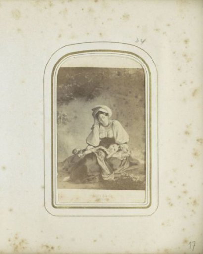 Photographic reproduction of a lithograph after a painting by August Riedel