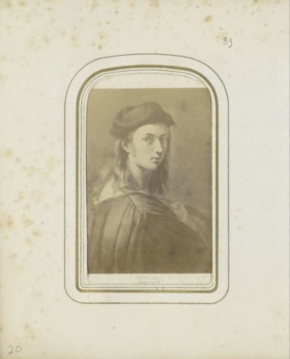 Photographic reproduction of a print after a painting by Raphael