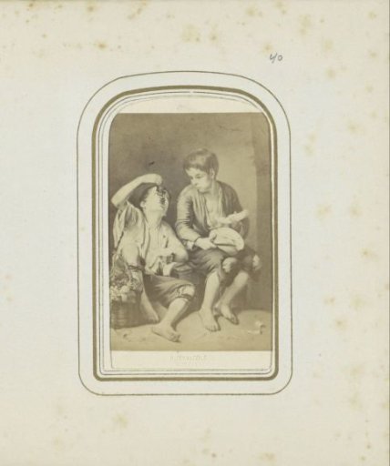 Photographic reproduction of a lithograph after a painting by Bartolomé Esteban Pérez Murillo