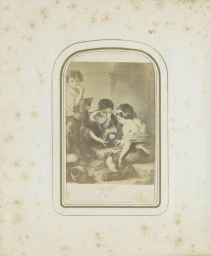 Photographic reproduction of a lithograph after a painting by Bartolomé Esteban Pérez Murillo