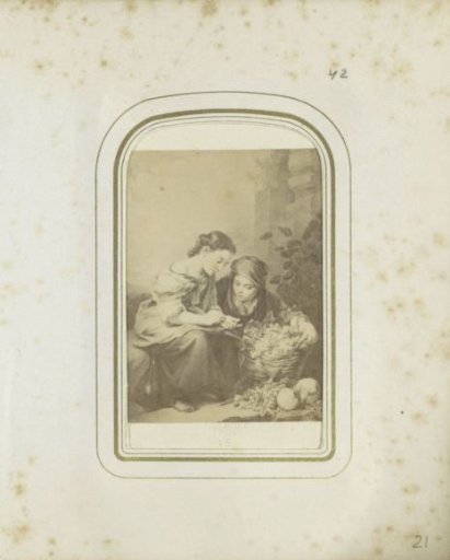 Photographic reproduction of a lithograph after a painting by Bartolomé Esteban Pérez Murillo