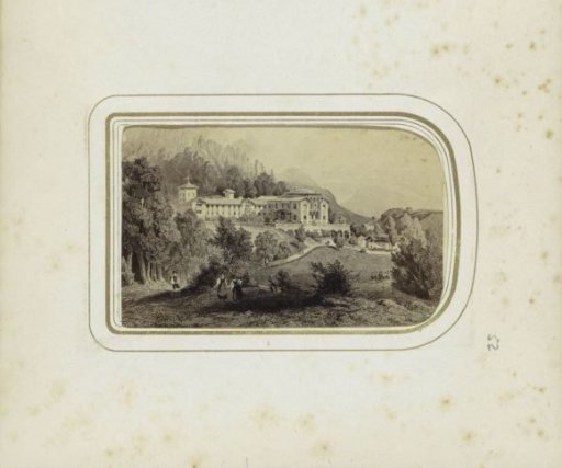 Photographic reproduction of a print of the Royal Villa in Berchtesgaden