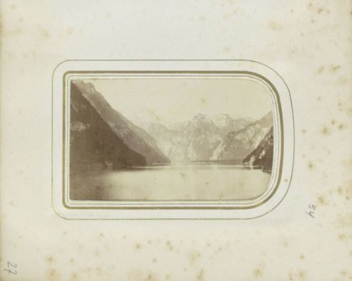 View of the mountains around the Königssee in Berchtesgaden