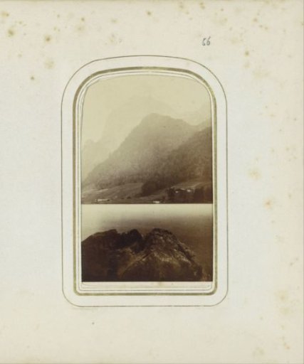 View of the Hintersee and mountains near Ramsau bei Berchtesgaden