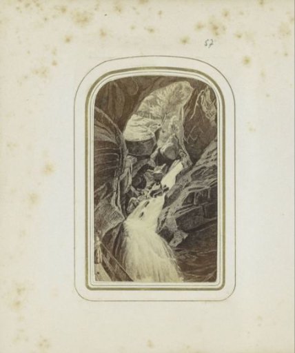 Photographic reproduction of a print of the Seisenbergklamm near Weißbach bei Lofer