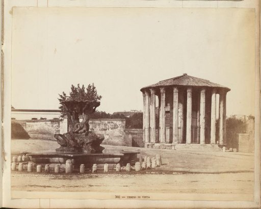 Fountain and Temple of Hercules Invictus in Rome