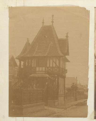 Exterior of a Timber-Framed House