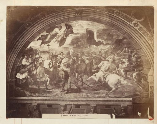 Fresco in the Apostolic Palace in Vatican City, depicting the meeting of Pope Leo I and Attila by Raphael