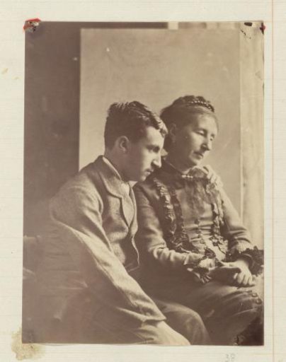 Portrait of a woman and a young man, possibly mother and son