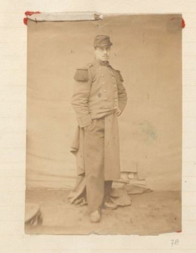 Portrait of a man in a French military uniform