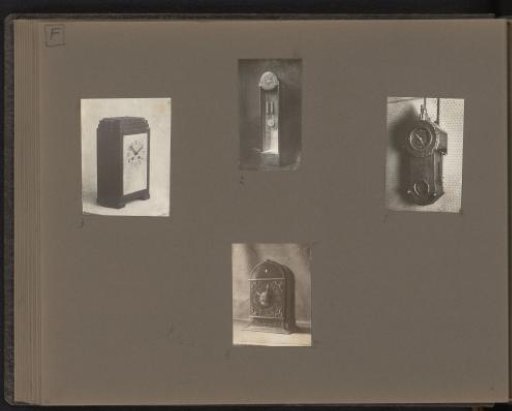 Four wooden clocks
