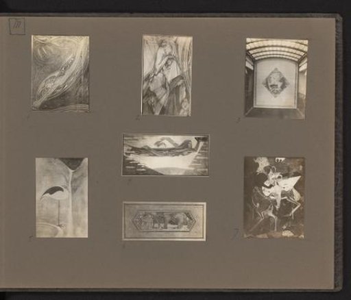 Seven wall decorations in the style of the New Art