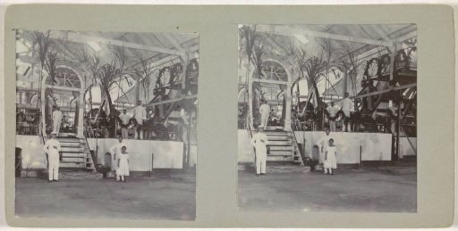 People Posing in Sugar Factory (?) Soemberkareng