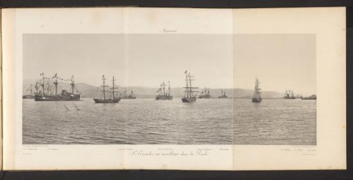 Squadron at anchor off the coast of Ajaccio