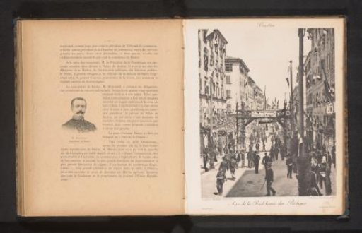 Triumphal arch of the Prud'homie de pêcheurs in honour of the visit of President Carnot to Bastia