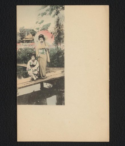 Two Japanese Women by a Body of Water