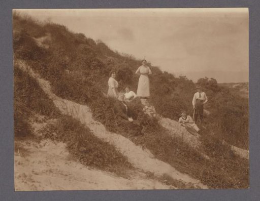 Group Portrait of Seven Members of the Vermeulen Family in the Dunes