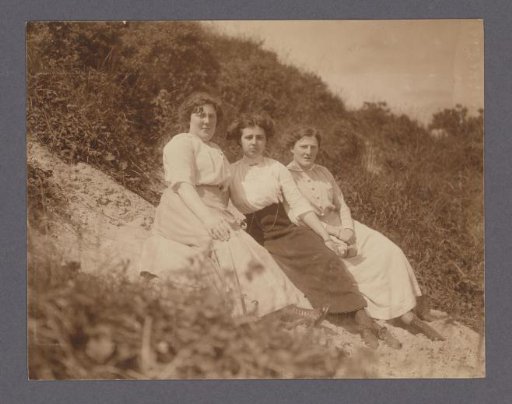 Group Portrait of Three Women of the Vermeulen Family in the Dunes