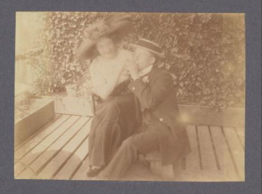 David Vermeulen and a Woman on the Balcony