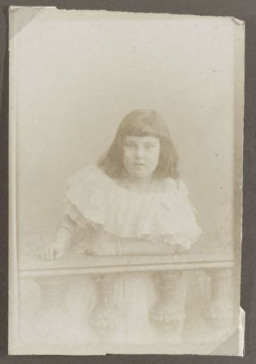 Portrait of Tine by a Balustrade