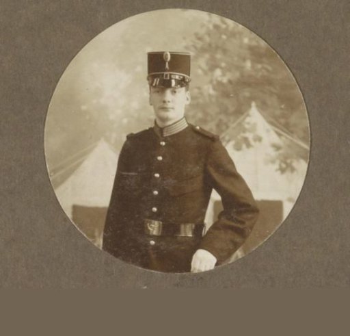 Portrait of Bram Vermeulen in uniform
