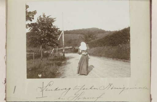 Woman Walking on a Sandy Road Between Königswinter and Bad Honnef