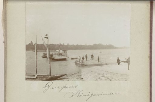 Pontoon Bridge Over the Rhine at Königswinter