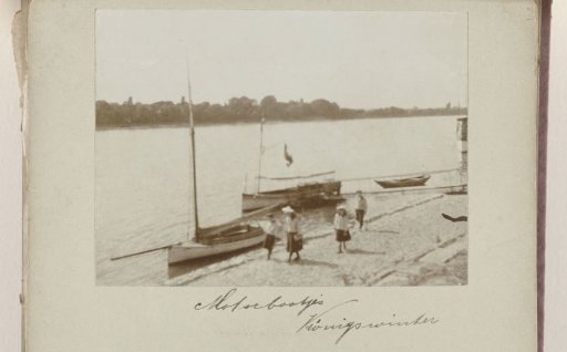 Children of the Vermeulen Family by Boats Along the Quay, Königswinter