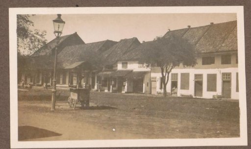 Row of houses in the Dutch East Indies