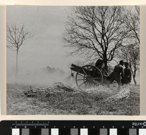 Two Soldiers by a Cannon, China