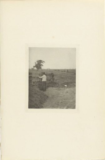 Landscape with Farmer and Fence