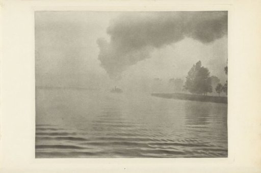 River Landscape in the Mist