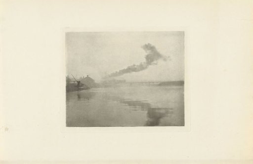 River Landscape with Railway Bridge