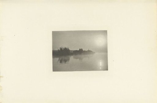 River Landscape in the Mist at Dawn