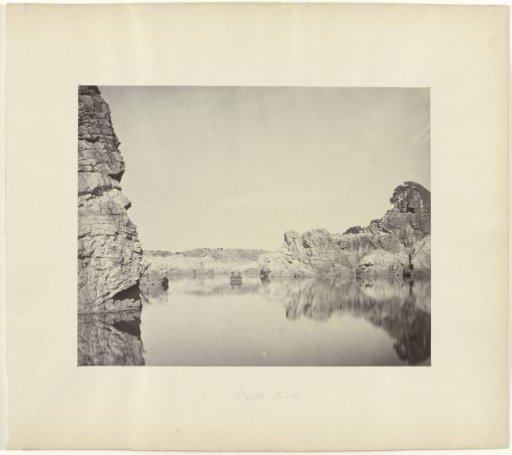 View of the Marble Rocks on the Banks of the Narmada River near Jabalpur, Madhya Pradesh, India