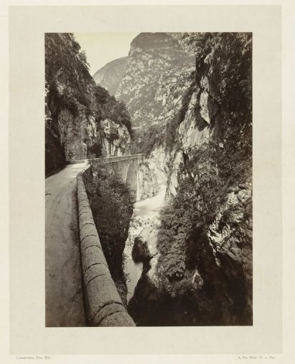 Mountain landscape with a road in the Pyrenees