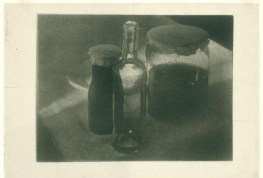 Still Life with Bottle and Pots
