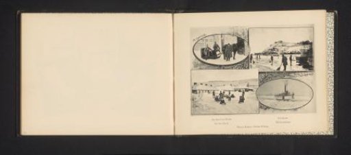 Photomontage of four faces at Québec in winter