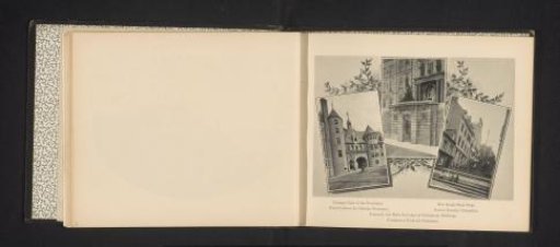 Photomontage of three street views in Quebec