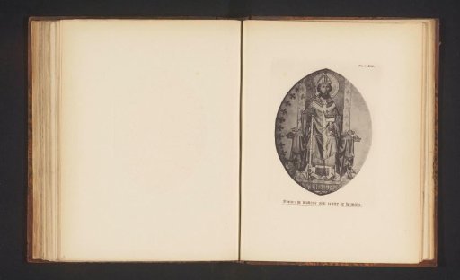 Embroidery pattern for a banner, depicting St. Eligius