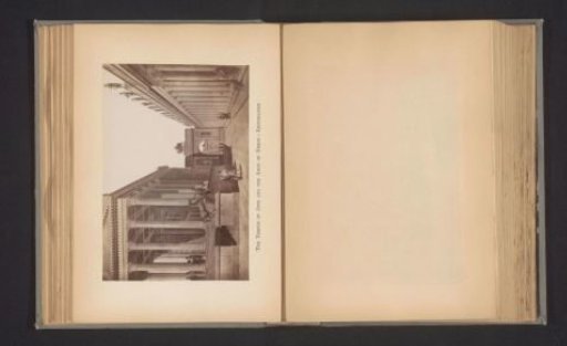 Photographic reproduction of a design for a view of the Temple of Jupiter and the Arch of Nero