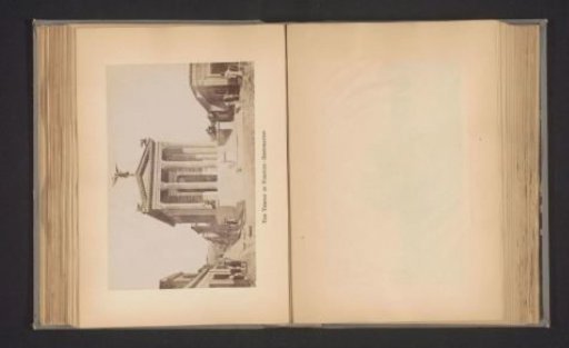 Photographic reproduction of a view of the Temple of Fortuna Augusta