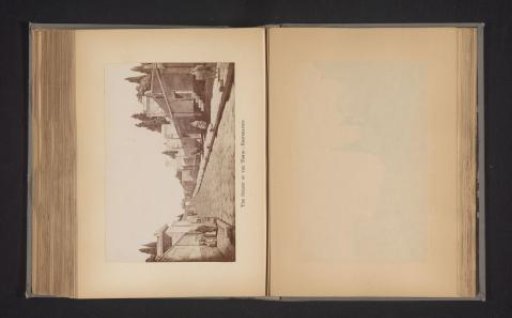 Photographic reproduction of a view of Via delle Tombe