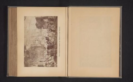 Photographic reproduction of a view of the destruction at the Temple of Fortuna