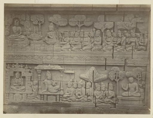 Bas-relief in the north wall of Borobudur