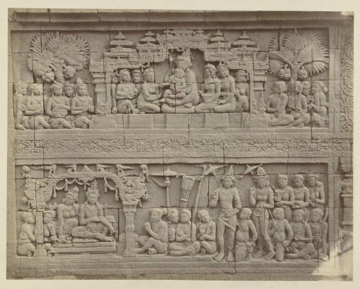 Bas-relief in the south wall of Borobudur