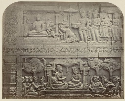 Bas-relief on the north side of Borobudur