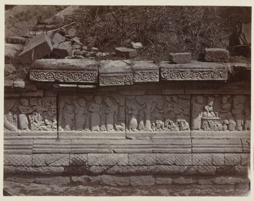 Bas-relief on the pendopo pedestal on the north side of Candi Panataran