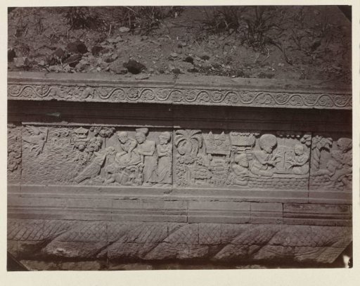 Bas-relief on the pendopo pedestal on the west side of Candi Panataran