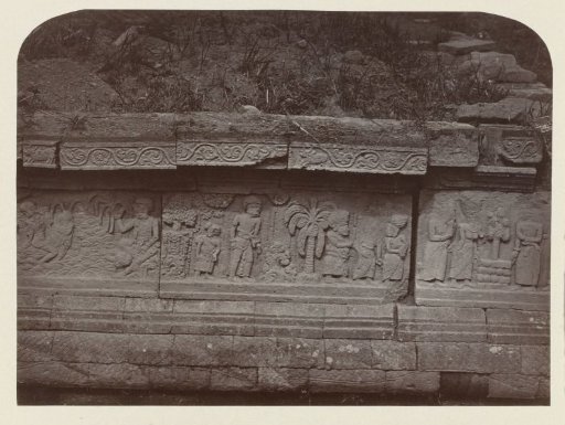 Bas-relief on the pendopo pedestal at the west side of Candi Panataran.